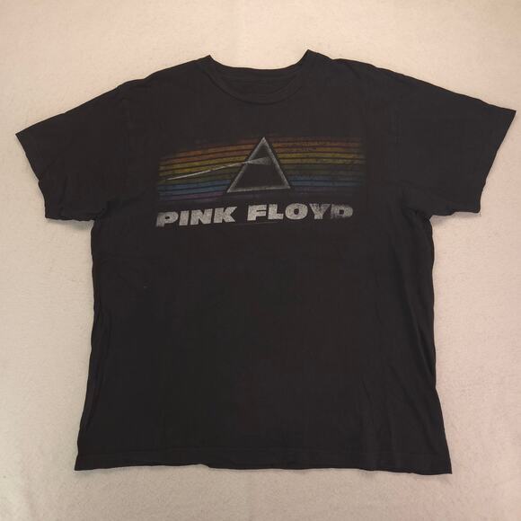 Pink Floyd Band Graphic Short Sleeve Crew Neck T Shirt Adult Mens Size 2XL Black - Picture 2 of 9